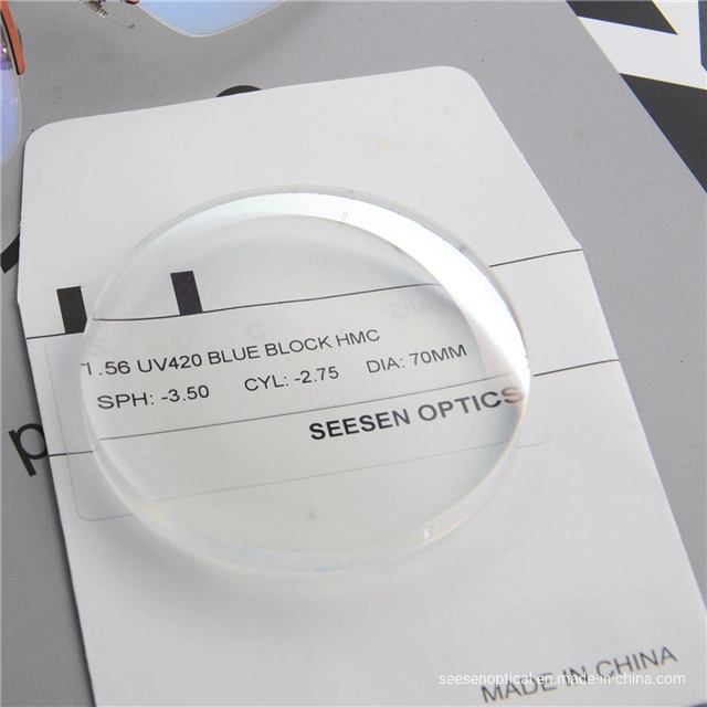 1.56 Single Vision Lens Blue Cut Lens Blue Blocking Eyeglasses Reading Lens