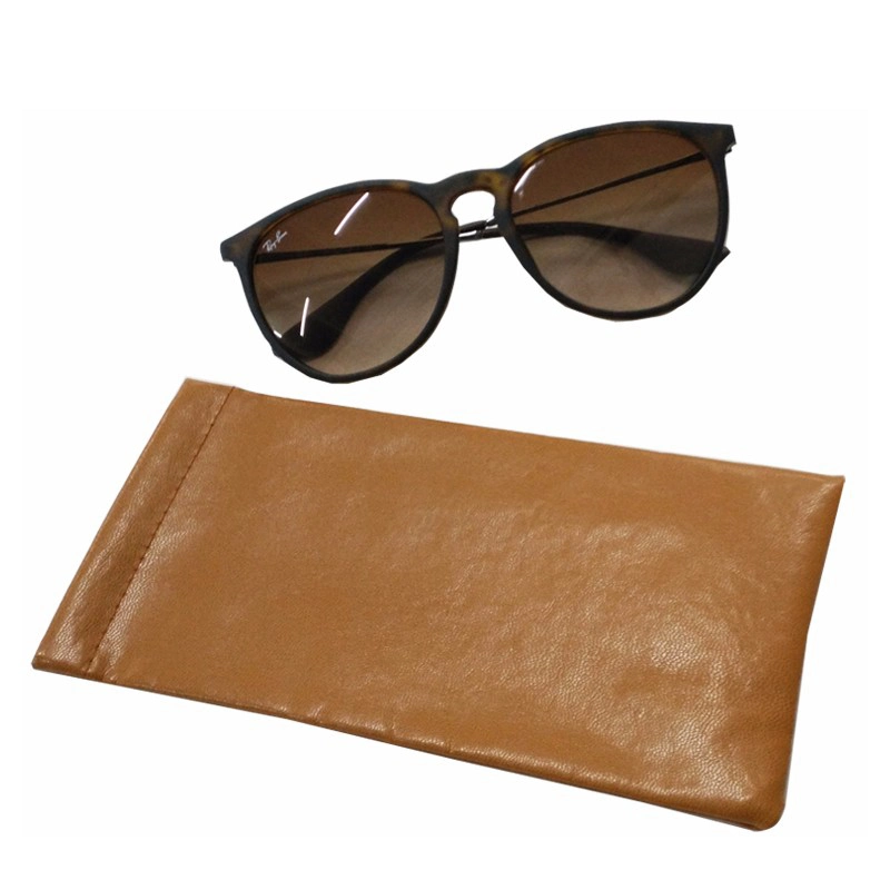 Custom Elastic Shrapnel PU Leather Sunglasses Pocket Eyeglass Eyewear Pouch