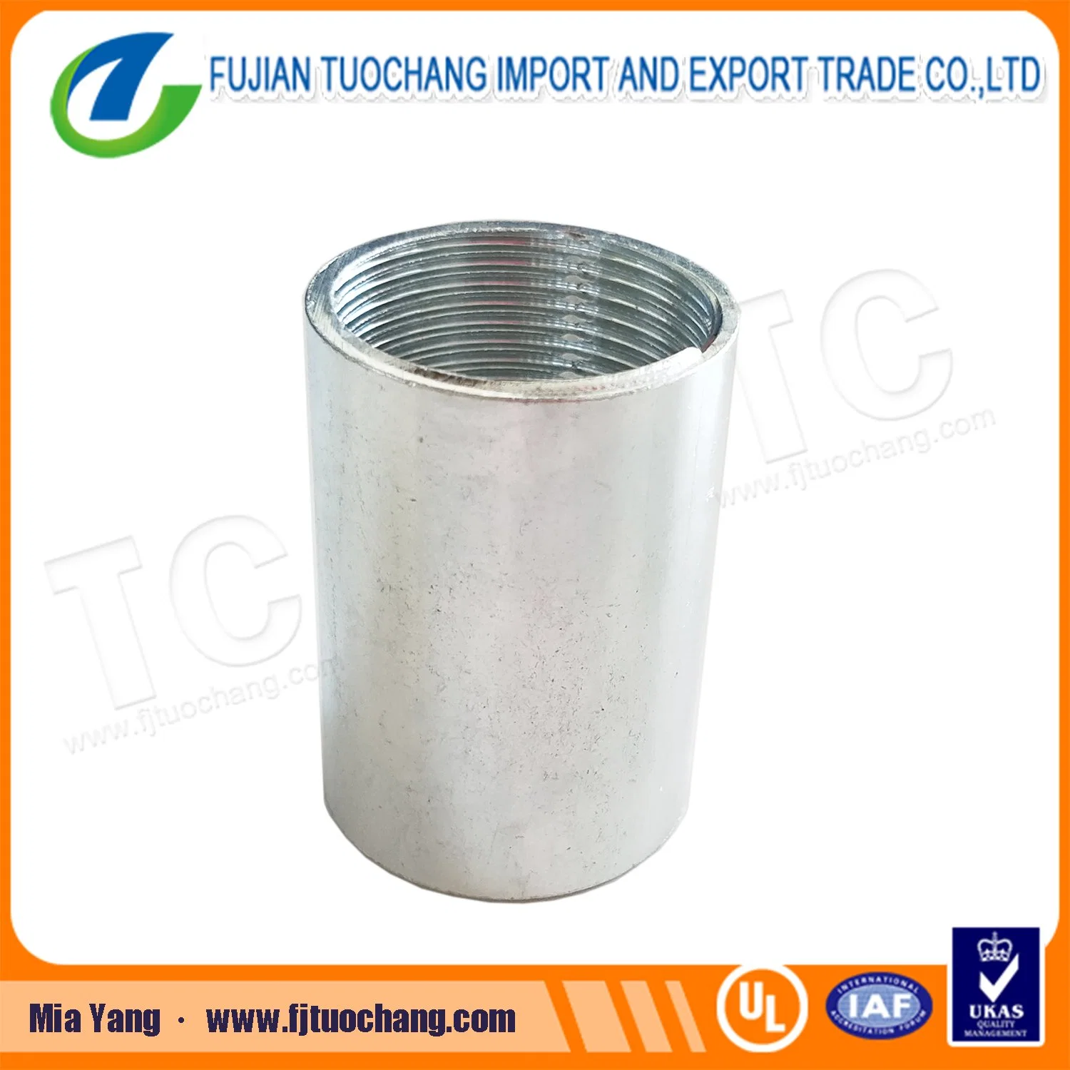 Electrical IMC Conduit Coupling Rigid Threaded Conduit Coupling