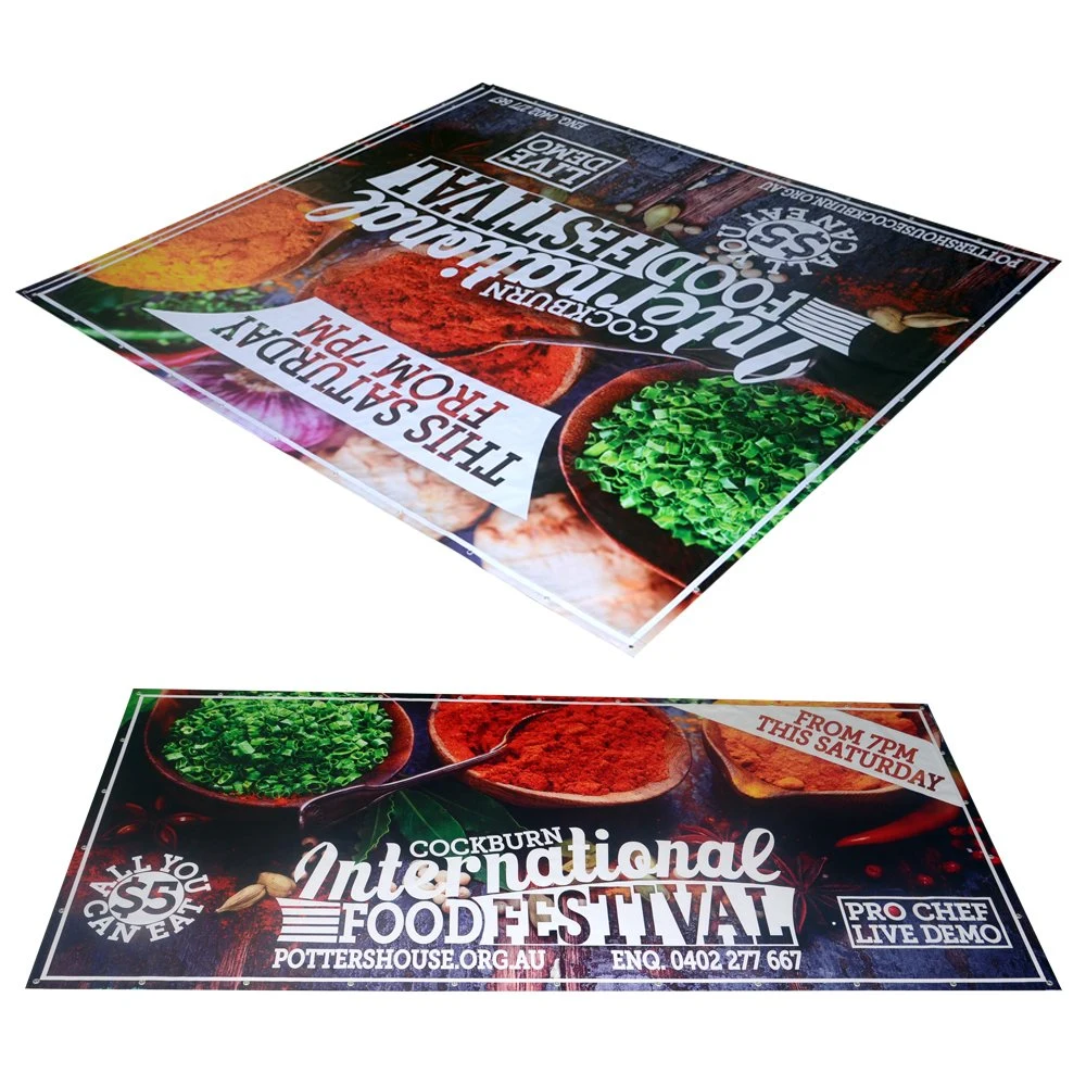 Outdoor PVC Banner, Printed Polyester Mesh Banner Printing Service