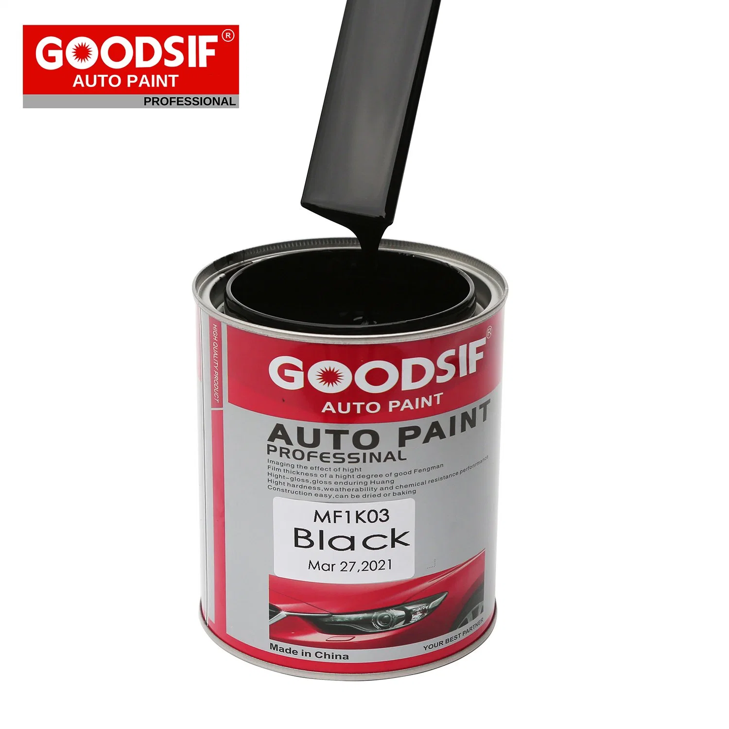 High Performance Good Leveling 1K Silver Colors Basecoat Car Spray Paint with Complete Mixing System