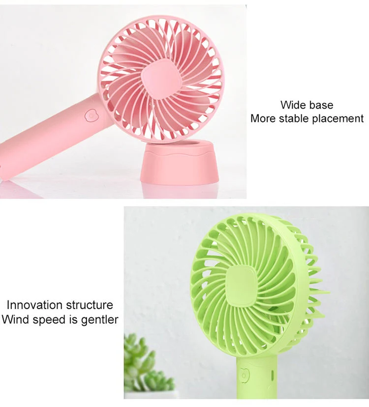 Portable USB Handheld Ceiling Fan Lash Table Fan Rechargeable Mini Fan