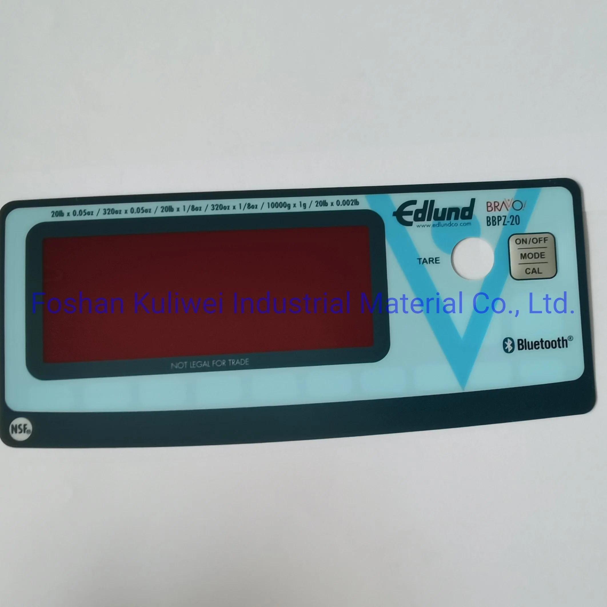 Custom PMMA/Acrylic Membrane Control Panel Graphic Overlay/Label Waterproof Membrane Switch Cmyk Graphic Overlays Digital Colorful Label Membrane Control Panel