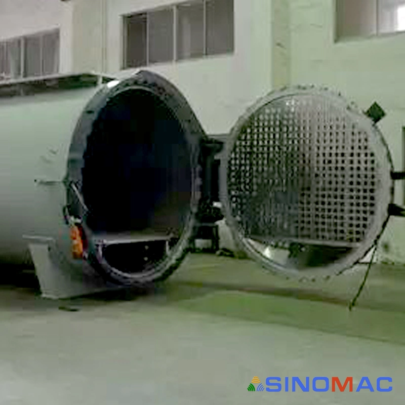 2800x4500mm estándar PED Calefacción de vapor Autoclave de vulcanización de caucho