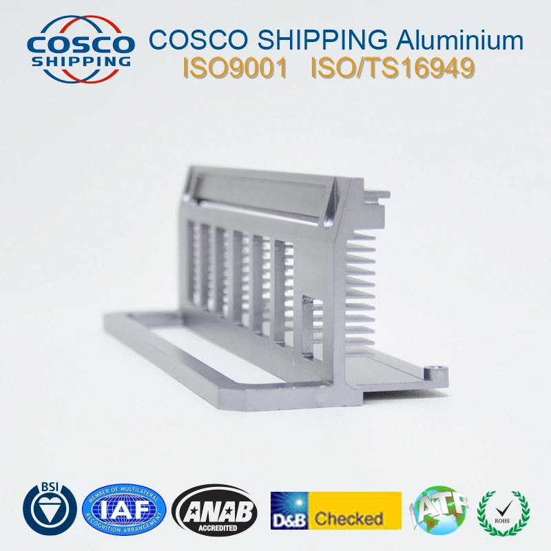 Aluminium/Aluminum Extrusion Profile with Precision CNC Machining and Anodize (ISO9001: 2015 certified & RoHS certified)