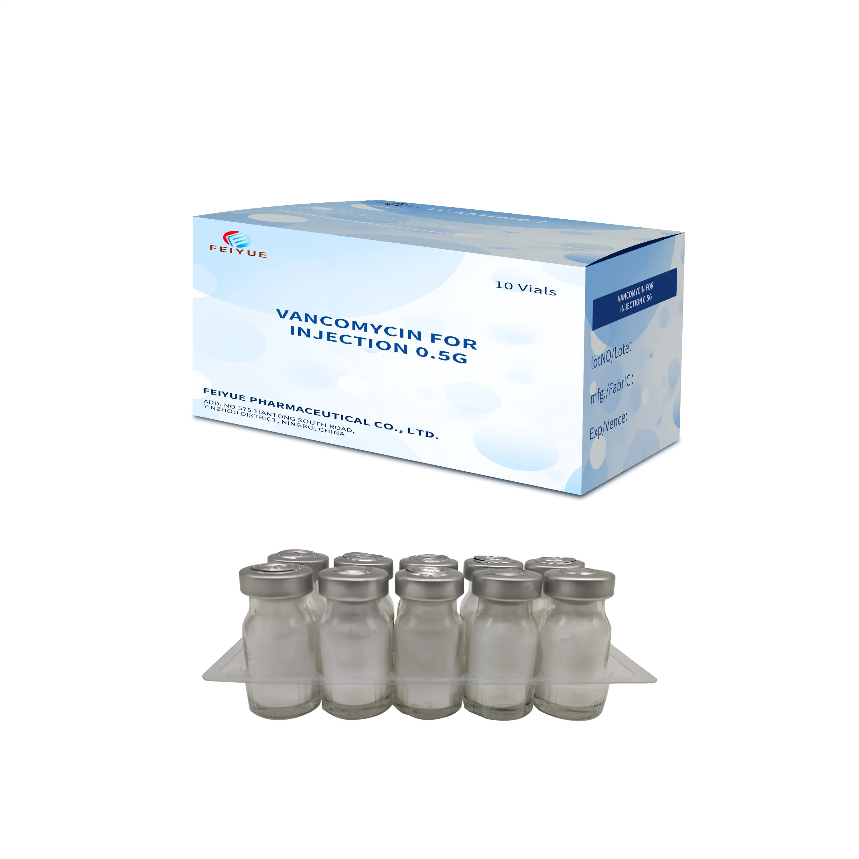 GMP vancomicina de inyección de polvo para inyección 1,0G