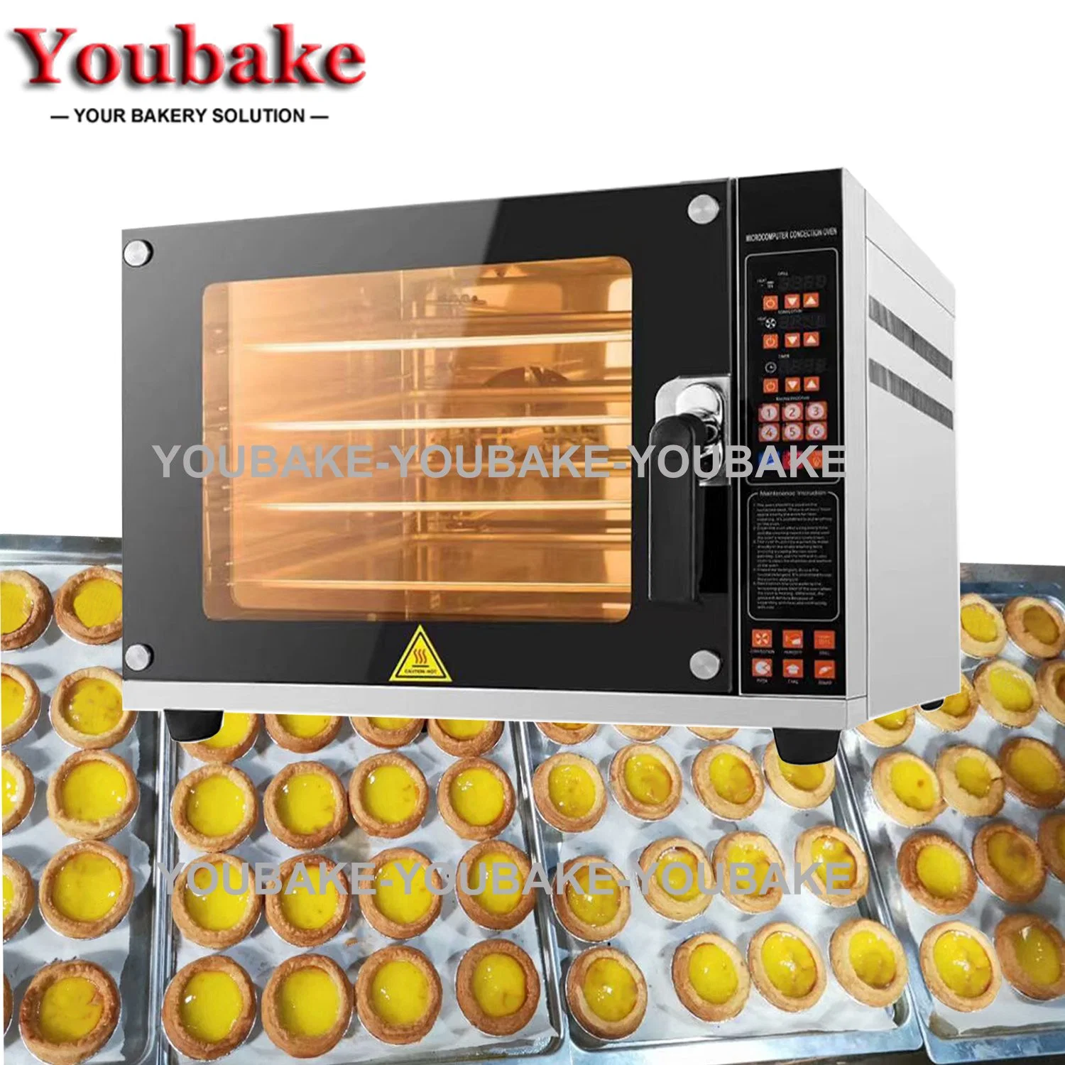 Commercial 4 Trays Ovens Bakery Equipment Electric Convection Oven with Digital Display