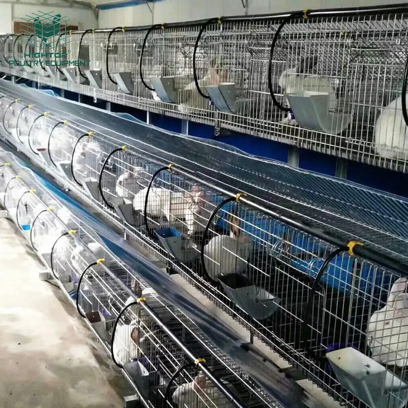 Cheap Durable Galvanized Welded Metal Wire Mesh Rabbit Breeding Cage For Kenya Farm