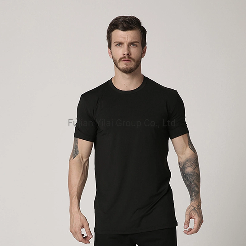 Chemise à imprimé personnalisé vierge 100 % coton peigné T-shirt pour hommes Wholesale/Supplier Plain Bulk Shirts pour Homme