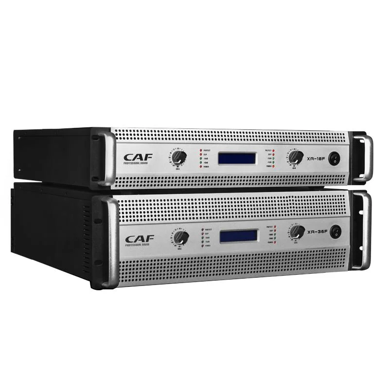 Système de son professionnel Amplificateurs de puissance PA 2 canaux pour haut-parleur de 12 pouces.