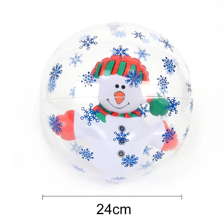 Recuerdos de Navidad parte suministra el muñeco de nieve de Navidad bola hinchable de pelota de playa