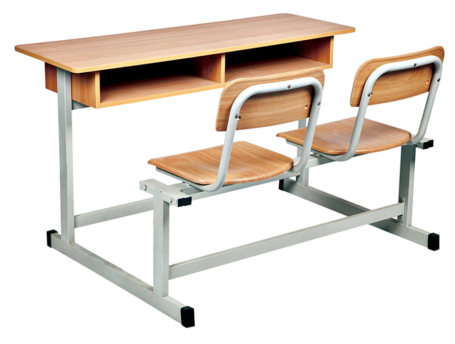 Wooden Detachable Double Student Table and Chair Classroom Furniture (SF-04D)