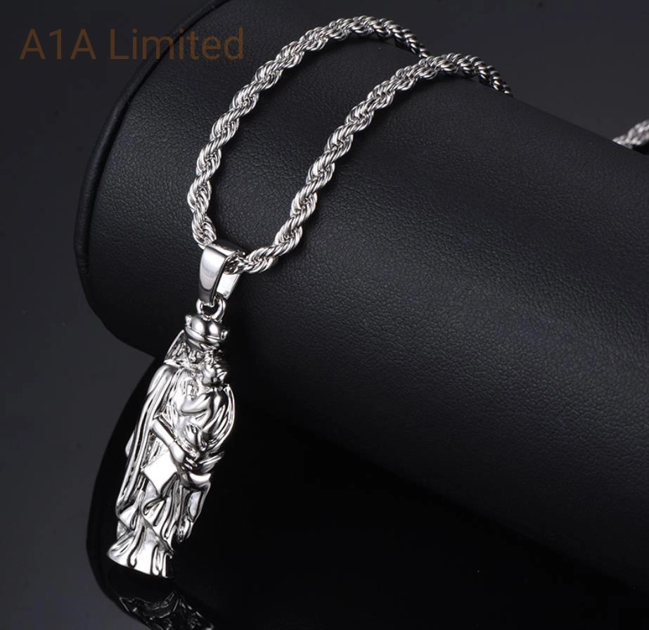 El Hip Hop encantos Custom 925 Joyería de Plata o latón Joyería colgante de Madonna para hombres joyas mayoristas