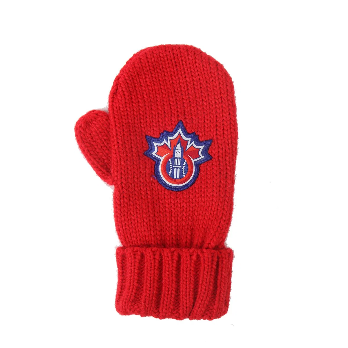Good Quality Knitted Warm Winter Yellow Red Mittens