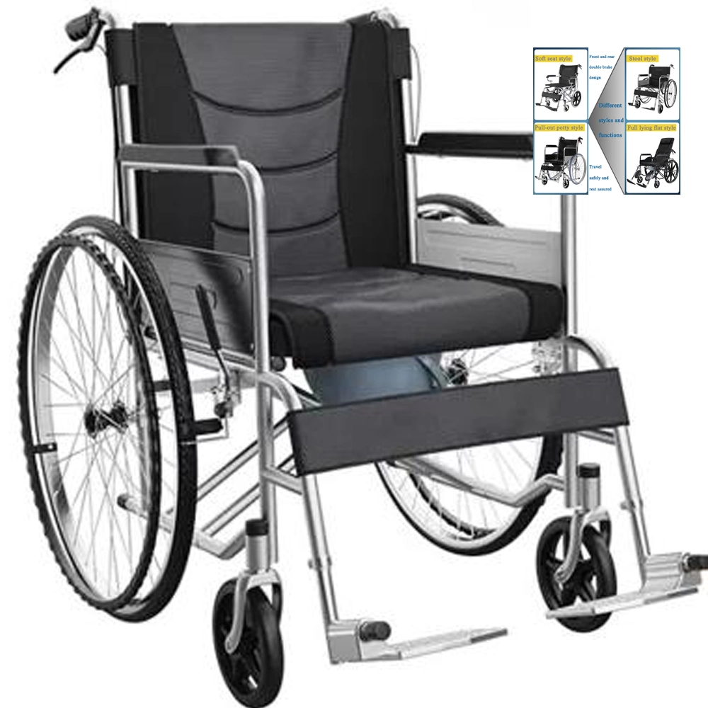 Hand Push Manual Home Care Chair Wheel Seat Manual Fold Supplier Price