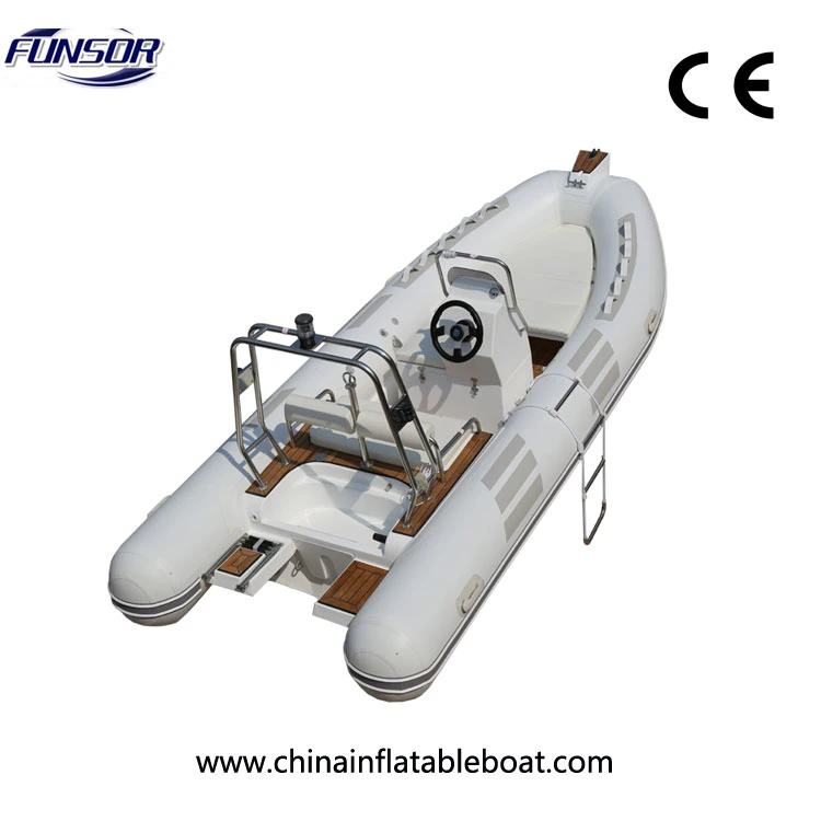 Ce Approval 4.8m PVC Fiberglass Boat for Fishing and Rescue