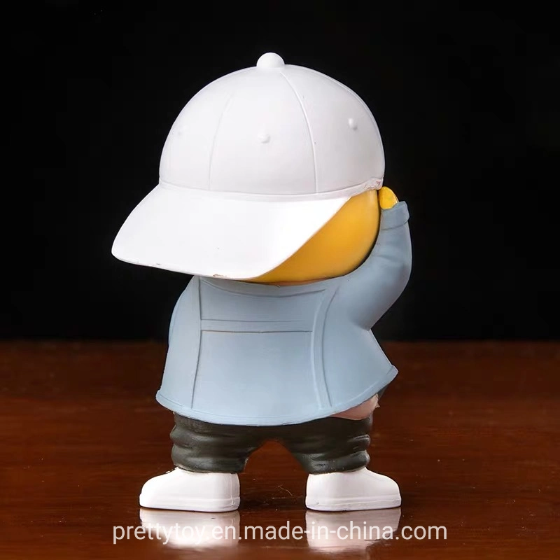 Custom Plastic Cute Hip Hop Pop Male Cartoon Character Model Toy Collection