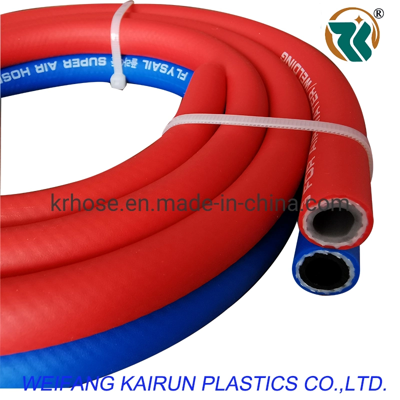 High quality/High cost performance  Flexible High Pressure 8mm Air Hose Twin Welding Oxygen and Acetylene Hose