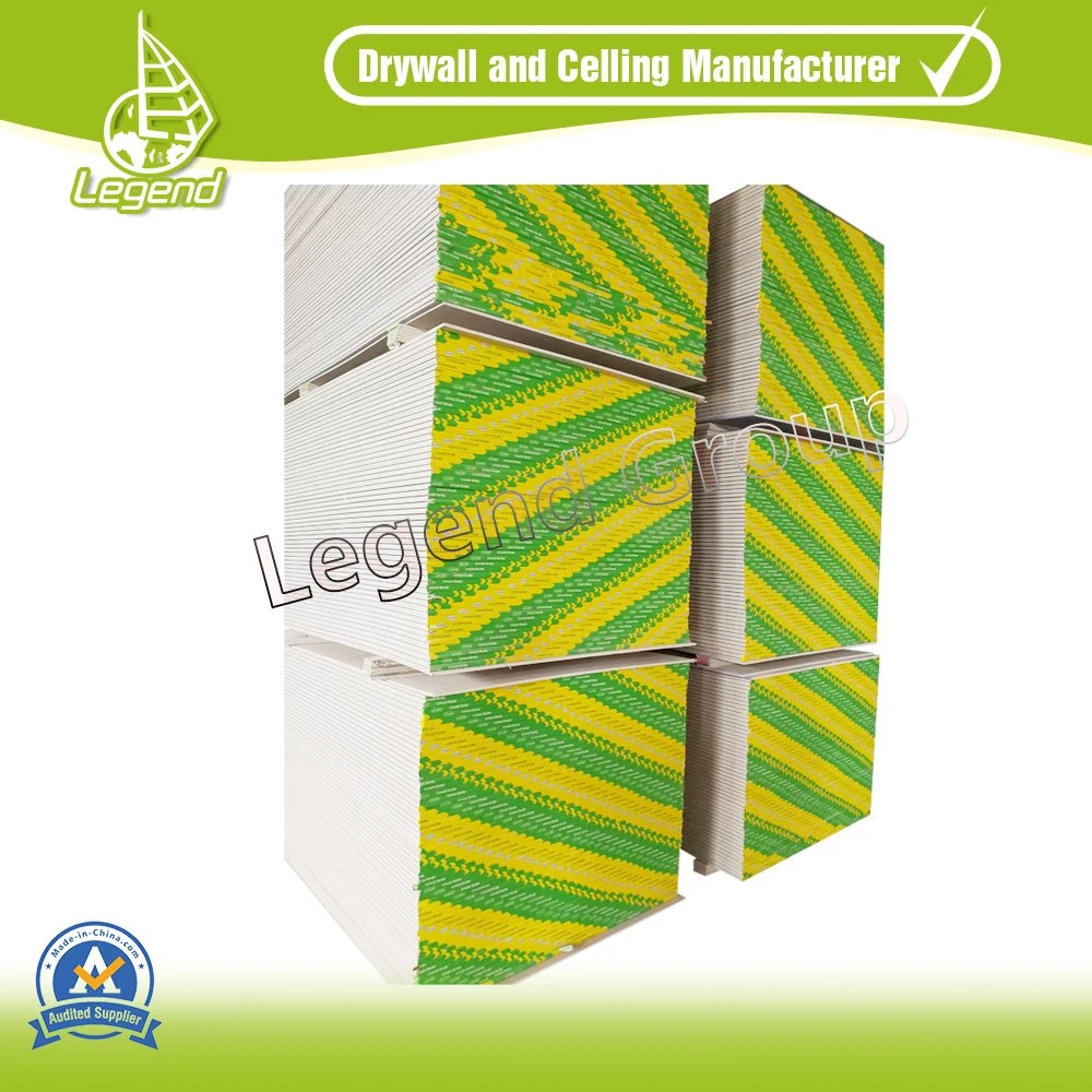 CE Certified Regular Moistureproof Gypsum Ceiling Board Plasterboard