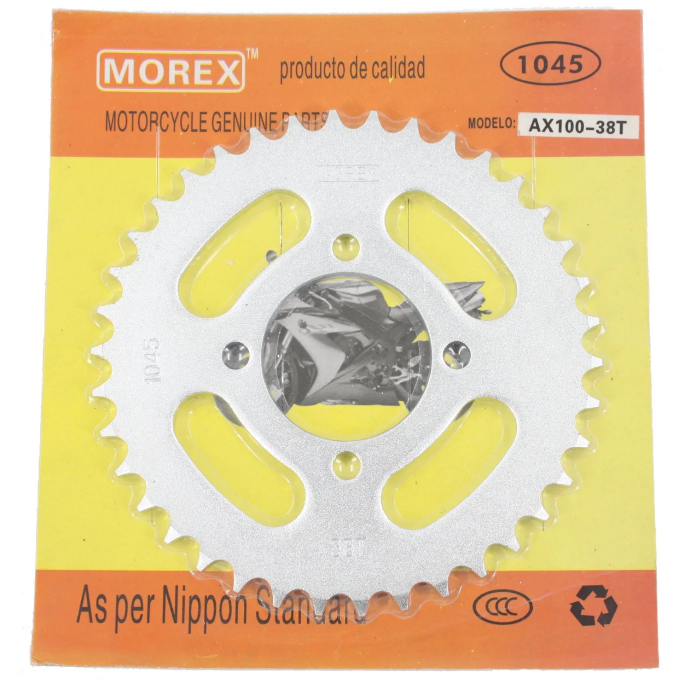 Motorcycle Spare Parts Accessories Original Morex Genuine Main Chain Sprocket Kit for YAMAHA Dt-175 15t