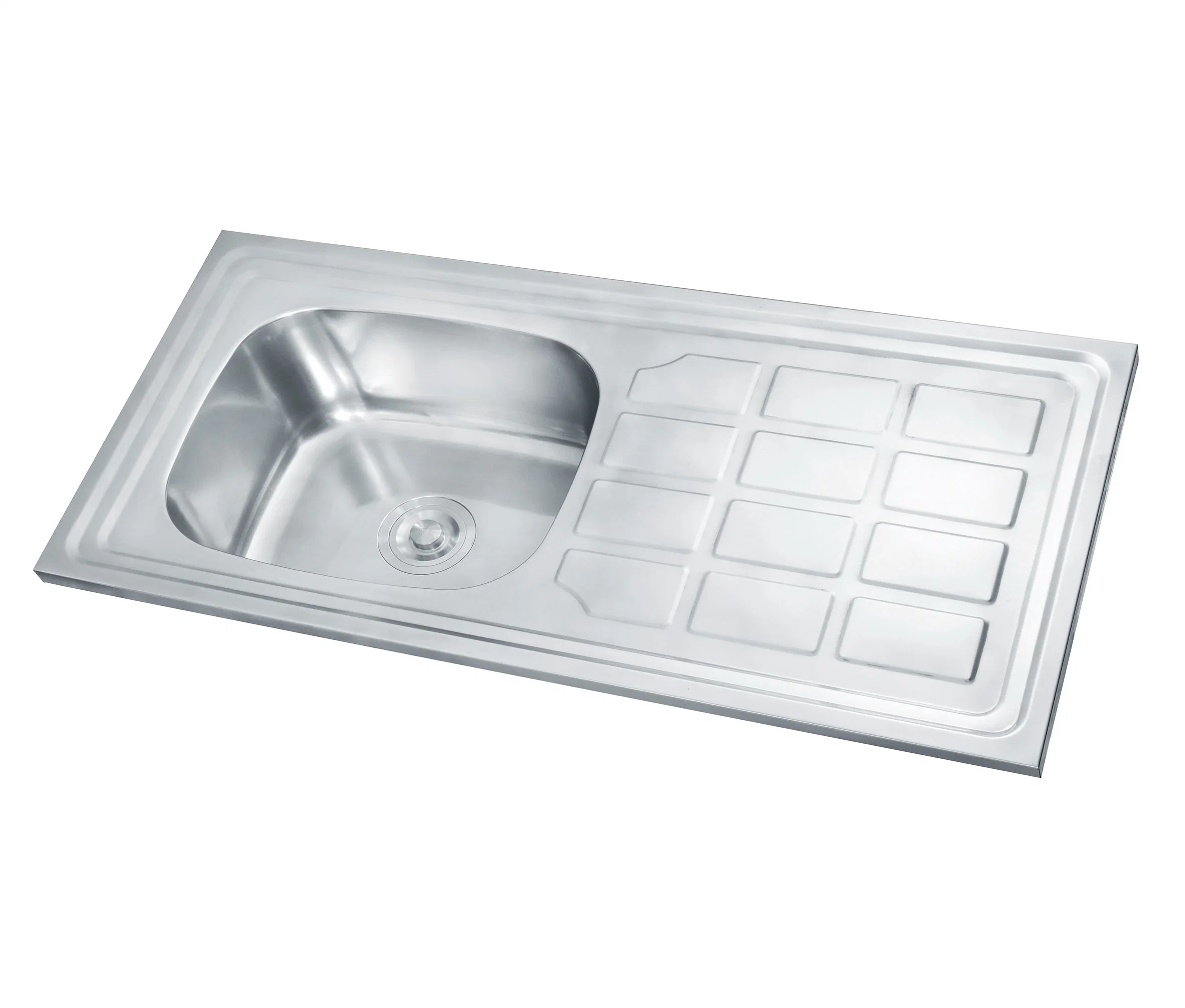 Fregadero de acero inoxidable lavabo Cocina solo con la placa de gran tamaño Bowl Home Masia fregadero