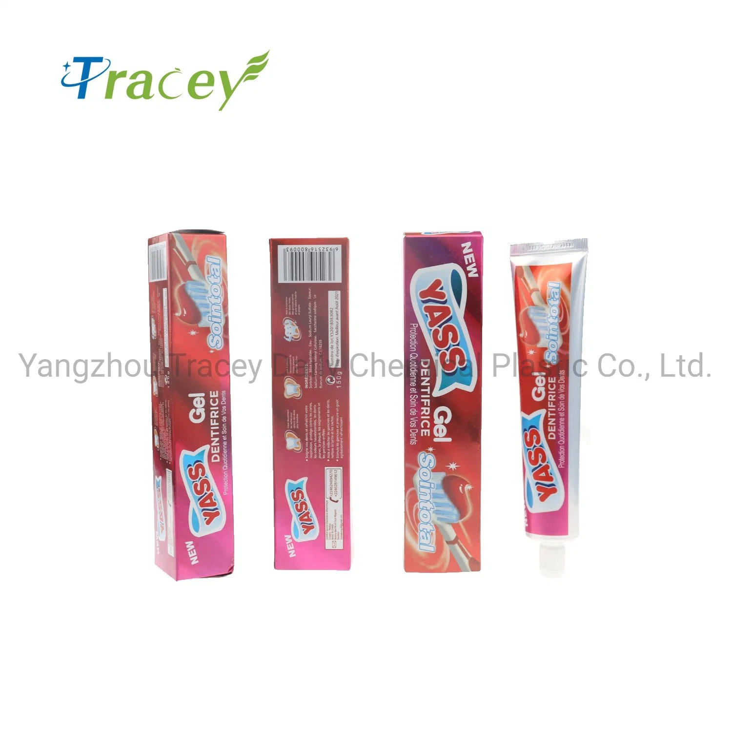 150gr Yass Red Gel Toothpaste Total Care Sointotal Dentifrice Toothpaste for Africa Market