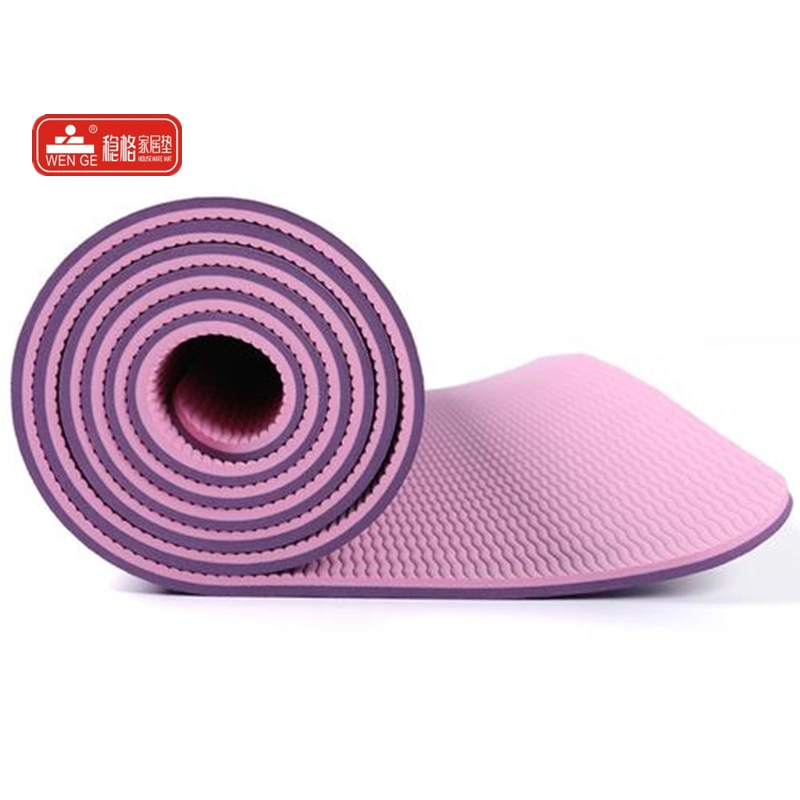 Los colores de doble mejor Estera Del Yoga TPE Antideslizante alfombrillas de Yoga Mat ejercicio Eco friendly entrenar Mat de Yoga, Pilates