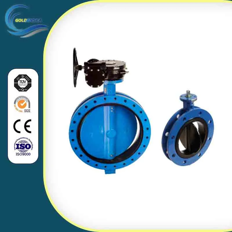 China Supplier Pneumatic Actuated Casting Iron EPDM Sealed Butterfly Valve ISO5211 Butterfly Valve