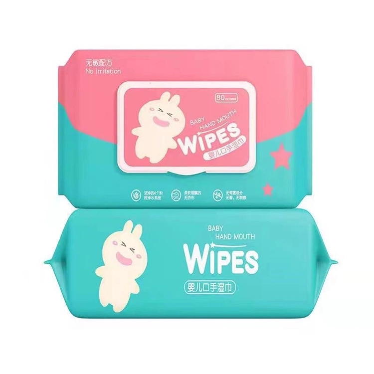 Logotipo personalizado Biokleen Pocket Baby Wipe biodegradables desechables de Aloe Vera Alcohol-Free toallitas de bebé tejido húmedo 80 tira