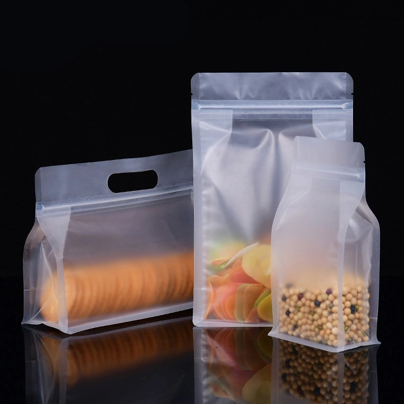 Food Grade Laminated Plastic Bag Transparent Zipper for Coffee Bean, Tea, Pet Food