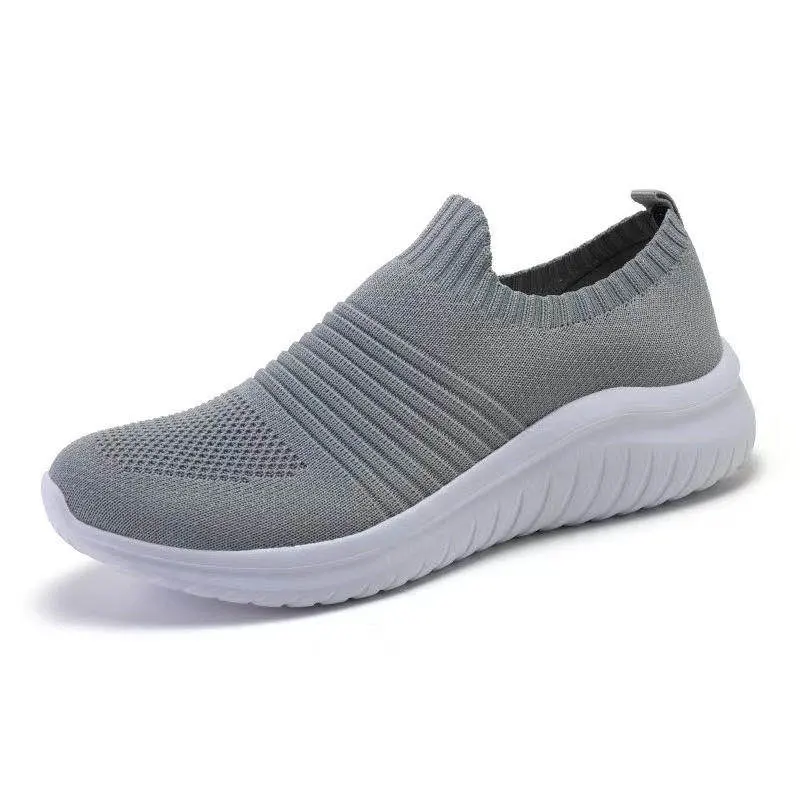 Color Leisure Weave Woman Sport Shoes