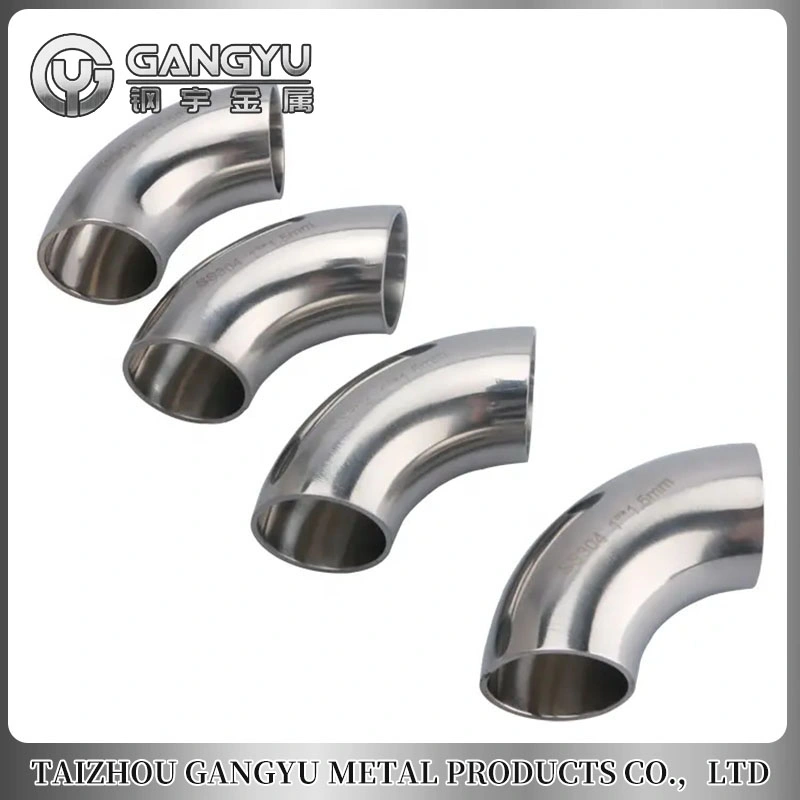 90 Degree Tube Bending with Plain End Stainless Steel Crimp Fittings Reducer