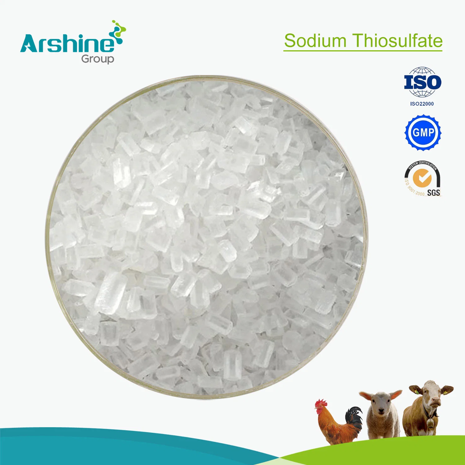 Factory Supply Veterinary Drug Raw Material CAS7772-98-7 Sodium Thiosulfate