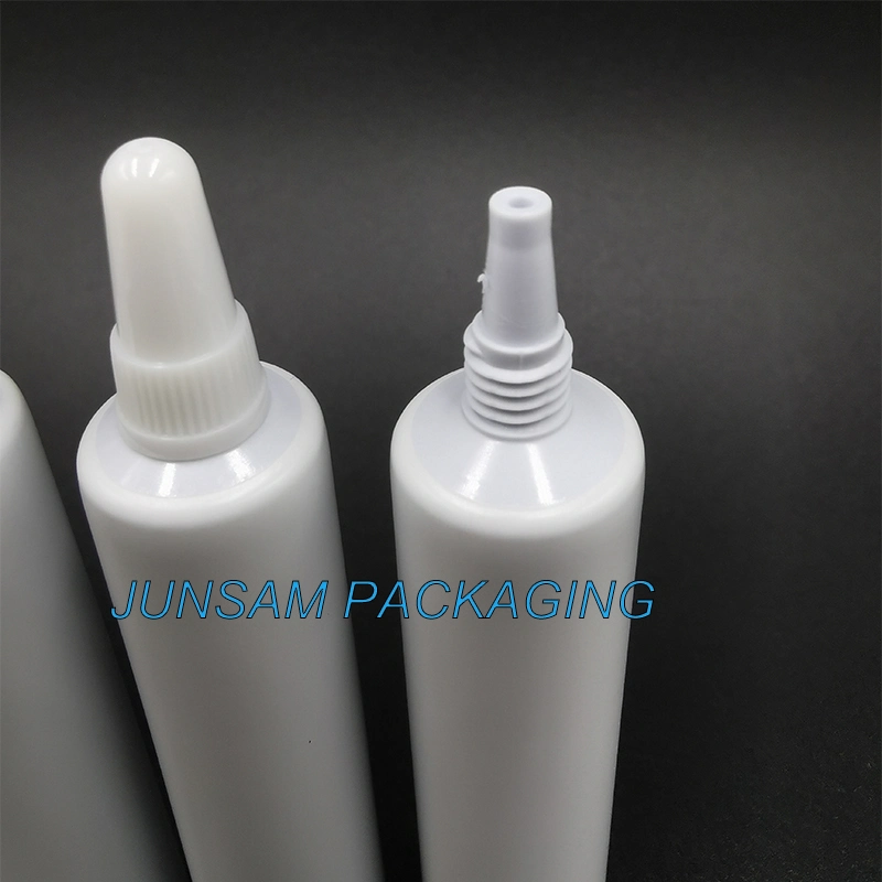 Long Nozzle Laminated Tube Packaging with Screw White PP Cap