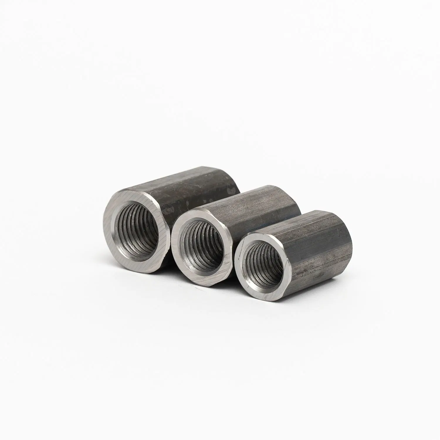 Civil Construction 12mm---50mm Reinforced Steel Hexagonal Rebar Coupler Threaded Rebar Coupler