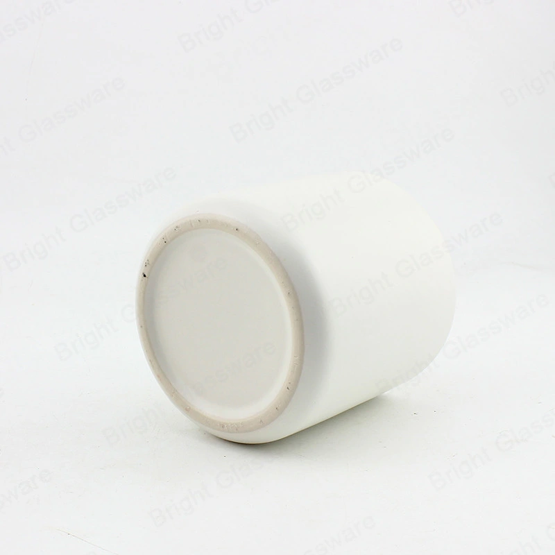 Cream White Ceramic Porcelain Candle Jar for Candle Making