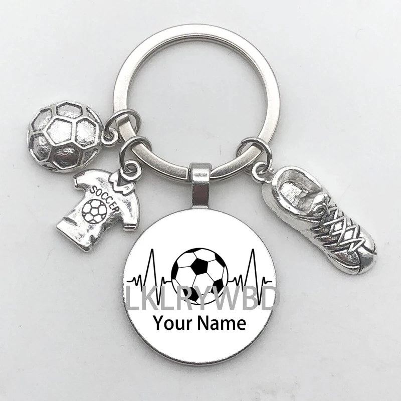 Personnalisé Soccer Metal Crafts Sport porte-clés Star haute qualité Porte-clés en acier inoxydable émaillé 3D gravé en métal sur mesure pour Vente