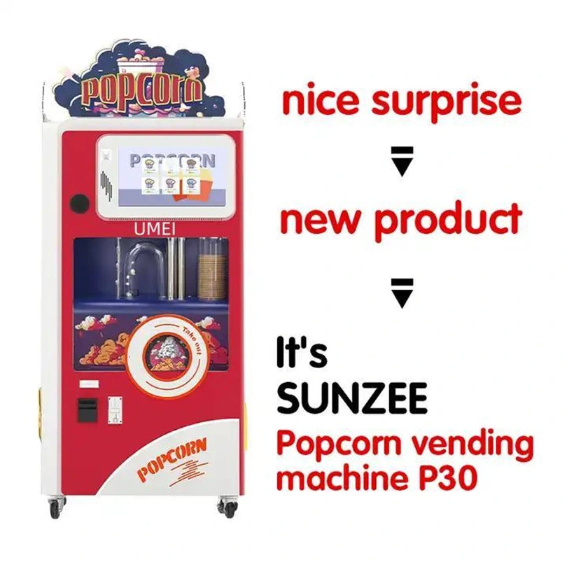 Attraktive Kinder Popcorn Maschine Automatische Dessert Popcorn Verkaufsmaschine