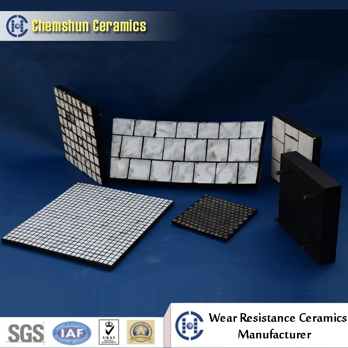 Rubber Ceramic Tile Liner as Wear Resistant Chute Linings Manufacturer