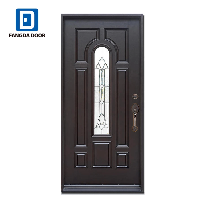 Bathroom Steel 3/4 Oval Glass Prehung Door