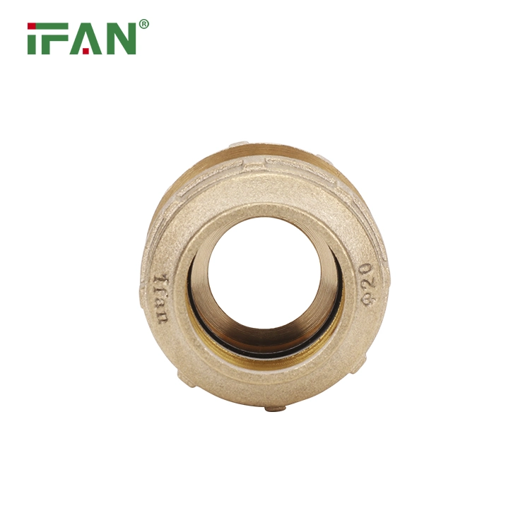 Ifan Factory PP PE Connector Pumping Brass Pipe Fitting Forging Brass Compression Fittings