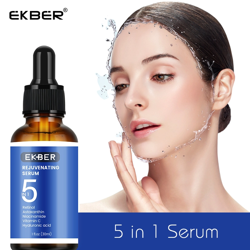 Dark Spot Korrektur Anti-Aging Glatt aus Falten Reparatur Schäden Haut Zellen Retinol Astaxanthin Niacinamidevitamin C Hyaluronsäure 5 in 1 Gesichtsserum