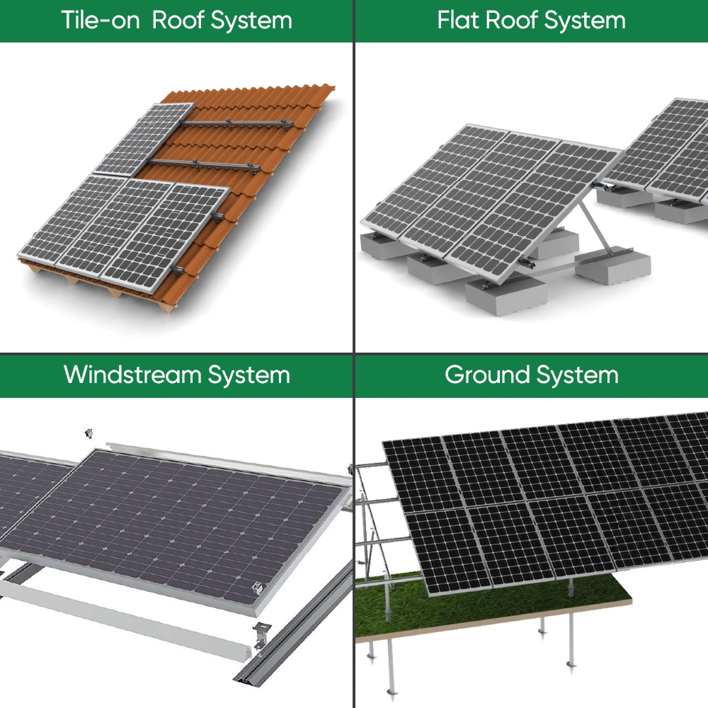 Rooftop Car Parking Machinery Roof Tiles Mounting Bracket Photovoltaic Ground Solar System