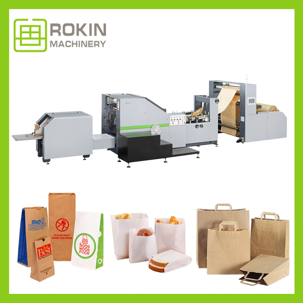 Automatic Craft Prime and Well Made Small Khaki Baking Paper Bag Making Machine with Superior Quality Automatic Square Bottom Paper Bag Making Machine