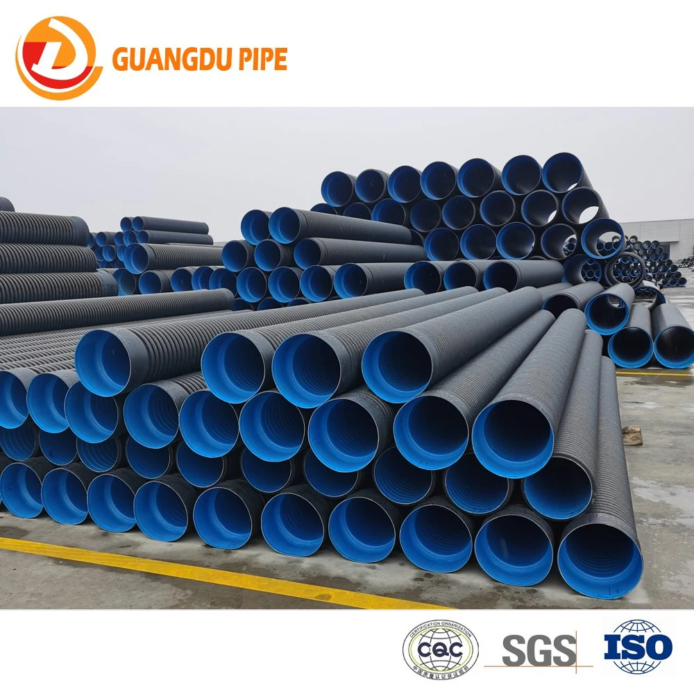 HDPE Perforated Corrugated Drain Pipe Double Wall Corrugated Pipe