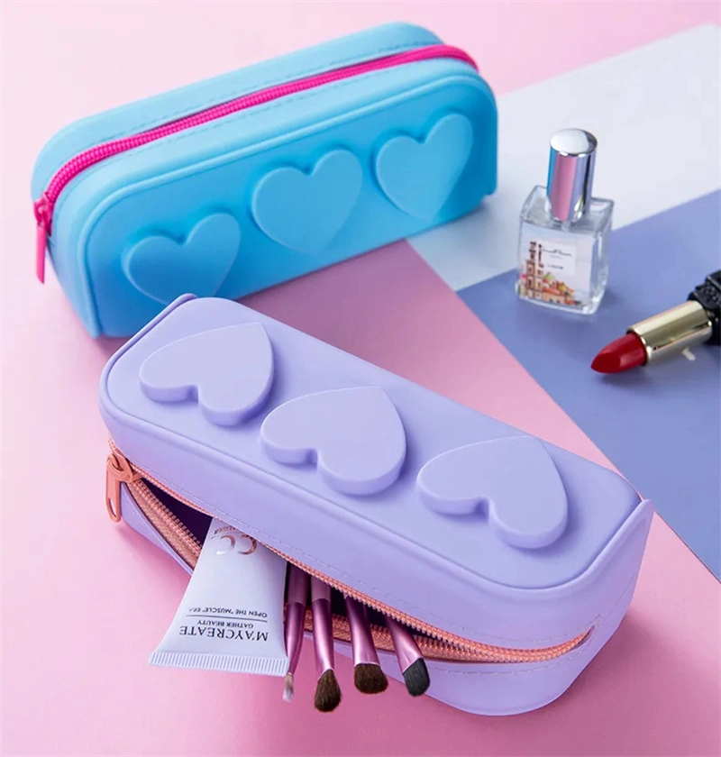 New Cute Soft Silicone School Pencil Case Pencil Box for Kids