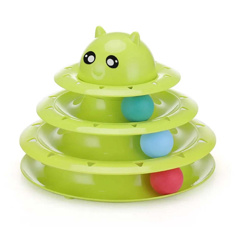 Factory Direct Wholesale/Supplier PP Grinding Claw Three-Layer Turntable Pet Toy