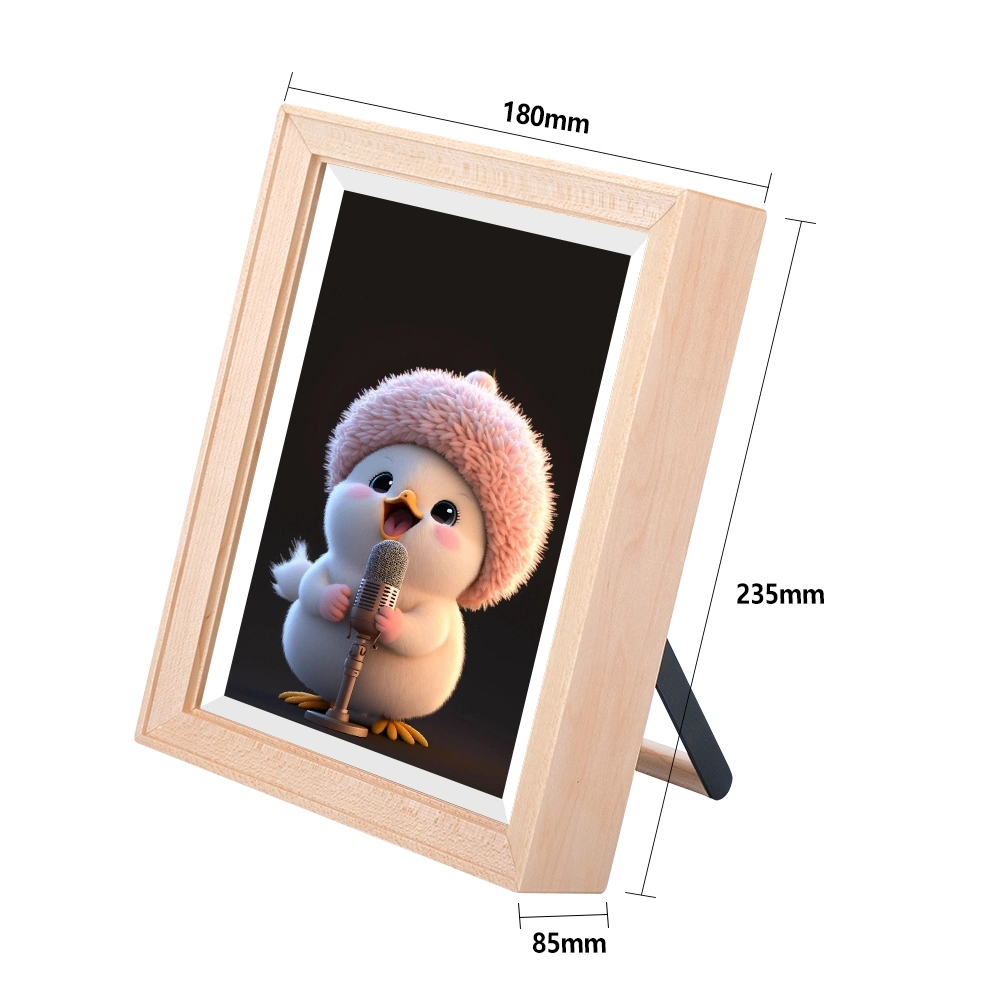 7.9 Inch Programmable Square Battery Operated GIF Full HD 1080P Wall Mount Large Size WiFi Digital Photo Frame Free Grass 3D Picture