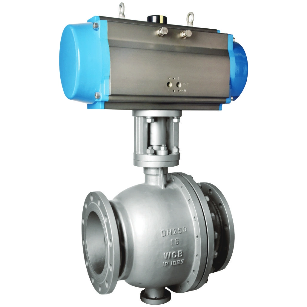 API Certificated DN50 Trunnion Mounted Ball Valve with Spring Return