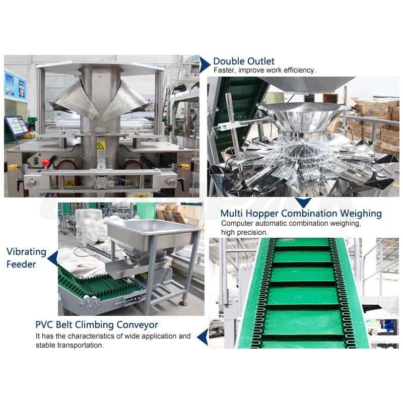 Máquina de embalaje de embalaje de embalaje de maquinaria de embalaje de embalaje de fijaciones automáticas Con Pesador